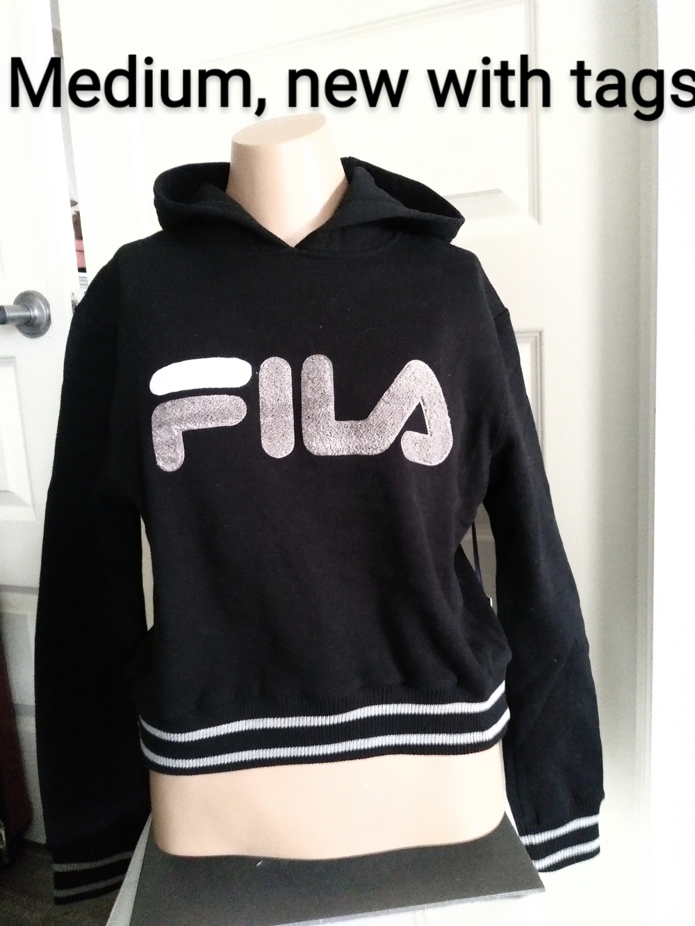 Fila Black Hoodie Sweatshirt